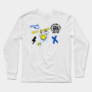 Bro zone in graffiti art aesthetic Long Sleeve T-Shirt